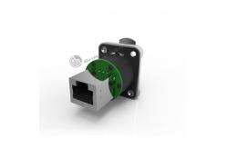 China RJ45 Panel Mount Ethernet Chassis Connector Custom 8 Pin Plug Socket supplier