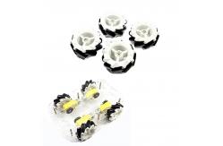 China 4WD Plastic Transparent Wheel Smart Car Chassis Kit For Mecanum supplier