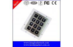 China Custom Industrial Numeric Keypad , 12 Plastic Keys Metal Keypad With Backlight supplier