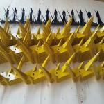 Large Blade 1mm 2mm Anti Theft Fence Spikes Anti Climb Wall Spikes Rustproof