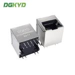 DGKYD511Q340AB2A8D2 180 Degree In Line Network Connector 2.5G Filter 10P8C Interface RJ45 Single Port for sale