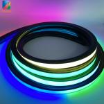 Digital Addressable LED Neon Rope Light Strip Programmable 12v Black Silicone Material for sale