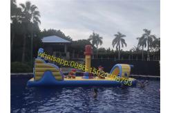 China pirate pool obstacle course kids water obstacle supplier