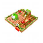 Vibrant Cartoon Kids' Playground: Slides and More Adorable Cartoon - Style for sale