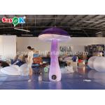 Amazing 2.5m  Inflatable Lighting Decoration Hanging Mushroom With Blower for sale