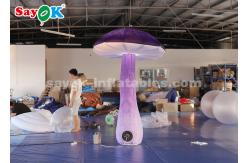 China Amazing 2.5m  Inflatable Lighting Decoration Hanging Mushroom With Blower supplier