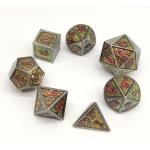 Durable Resin Metal Polyhedral Dice Set Odorless For Collection for sale