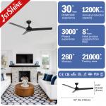 Natural Wind Ceiling Fan with Remote Control 1stshine Household Bldc Reversible Motor
