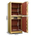 Liquid Crystal Display Panel Commercial Safe Box With Patent Solid Bolts And Fingerprint Biometric H1880mm for sale