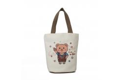 China Simple Canvas Handles Zipper Eco Canvas Bags Lightweight supplier