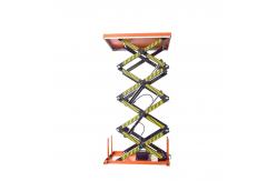 China 2000kg Double Scissor Lift Up To 4m Stationary Hydraulic Scissor Lift supplier