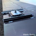 24V Operating Voltage Solar Panel Cleaning Robot with DC Motor and Rolling Brush Heads for sale