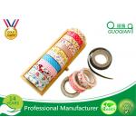 Printed Waterproof Masking Tape , Washi Colored Paper Masking Tape For Kid for sale