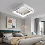 Custom BLDC Ceiling Fan Remote Control Modern Bladeless Ceiling Fan With Light for sale