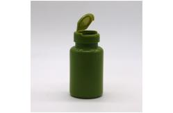 China Plastic HDPE Bottle 150ml 5oz Wide Mouth Empty Capsule Containers with Flip Cap supplier