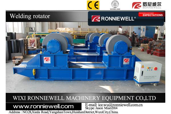 Automatic PU Roller Conventional Welding Rotator Oil Tank , Wind Tower