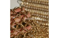China 15 Mm Gold Color Architectural Chainmail Mesh supplier
