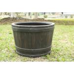 Modern Lightweight Waterproof Round Fiber Clay Planter Reinforced Clay Planter