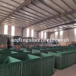 Square Hole Collapsible Hesco Military Barrier Welded Steel Wire Mesh Defensive for sale