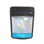Custom Holographic Foil Packaging Pouch With Clear Window for sale