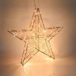 LED lighted ironwork pentagram-shaped lamp for outdoor light show, commercial display, landscape decoration, Christmas ornaments, decorative items