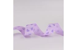 China Fancy 1 Inch Grosgrain Ribbon , Pink / Light Purple Custom Printed Ribbon supplier