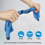 Customized Sports Outdoor Quick Drying Fitness GYM Ice Cold Microfiber Cooling Towel for sale