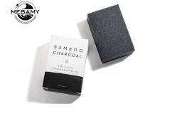 China Black Activated Bamboo Charcoal Natural Handcrafted Soap Deep Cleanse Detoxifying supplier