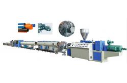 China Pvc Pipe Manufacturing Process Plastic Extruder Machine With Double Screw supplier