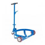 Blue 500KGS Low Profile Drum Trolley Material Handling Equipment Fabrication