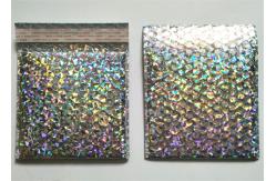 China Eco Friendly VMPET Holographic Bubble Mailers 5X10 #00 Shock Resistance supplier