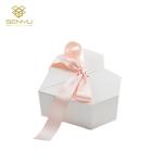 Heart Shape Half Opening Paper Gift Box With Flowers And Gifts Happy Valentiday Party for sale