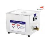 Stainless Steel Tank Industrial Ultrasonic Cleaner 10 Liter Removing Rust / Grease for sale
