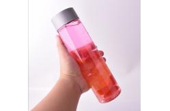 China Clear Twist Cap 16OZ 0.4l Plastic Beverage Jar supplier