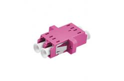 China LC OM4 DX One-piece Adapetr With Flange supplier