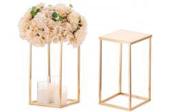 China Single-side Bracket Metal Column Geometric Flower Stand for Event Tables Centerpieces supplier
