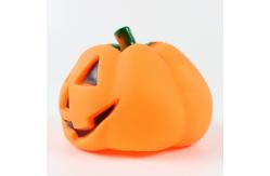 China Halloween Pumpkin Pet Squeak Toys  Dogs Interactive Rubber Chew Toy Ethylene Interactive supplier