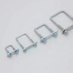 M12 U-shaped Square Clamp Right Angle U-shaped Bolt Square Tube Clamp for sale