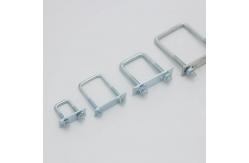 China M12 U-shaped Square Clamp Right Angle U-shaped Bolt Square Tube Clamp supplier