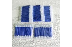 China 3 Short Sponge Q Tips Micro Pointed  Polyurethane Foam Cleaning Swabs supplier