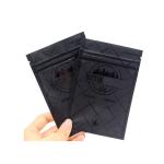 Resealable Black Mylar k Packaging Bag With Window CMYK / Pantone Printing