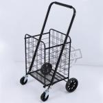 Shopping Supermarket Folding Trolly Cart Q235 Steel for sale