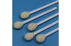 China Disposable White PP Stick Round Sponge Stick Medical Lollipop Foam Swab Applicator supplier