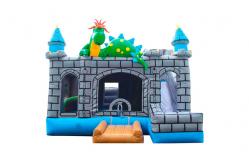 China Inflatable Dinosaur  Bounce House With Slide Jumping Castle For Kids supplier