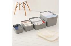 China Grey Stackable Underwear Plastic Storage Box supplier