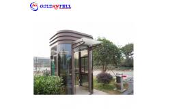 China Temporary Entrance Exit Security Parking Booth Stainless Steel Material supplier