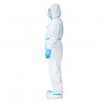 ISO 13688 EN14126 PPE White Protective Coverall Suit  185cm
