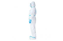 China ISO 13688 EN14126 PPE White Protective Coverall Suit  185cm supplier