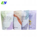 China Custom printed aluminum foil bath salt soap packaging zip lock stand up pouch factory