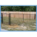 PVC Coated Chain Link Fence Fabric , 50 Foot Chain Link Fence Fit House Gardens for sale
